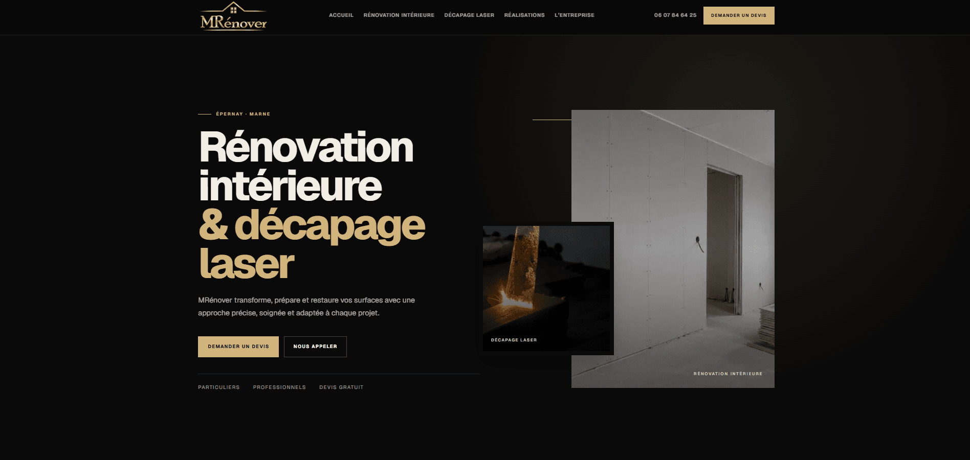 Aperçu du site MRÉNOVER